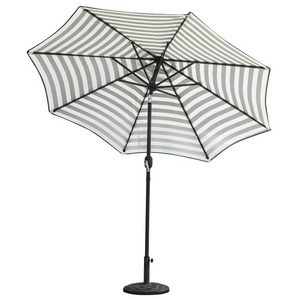 High End Furniture Aluminum Frame Polyester Fabric Commercial Sun Parasol Round Waterproof Aluminum Pole umbrella