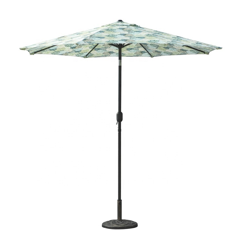 9ft Cheap Umbrella Patio Outdoor Parasol Aluminum Wind Proof Sun Large Beach UV Protective Summer Garden Cover Outdoor Umbrella