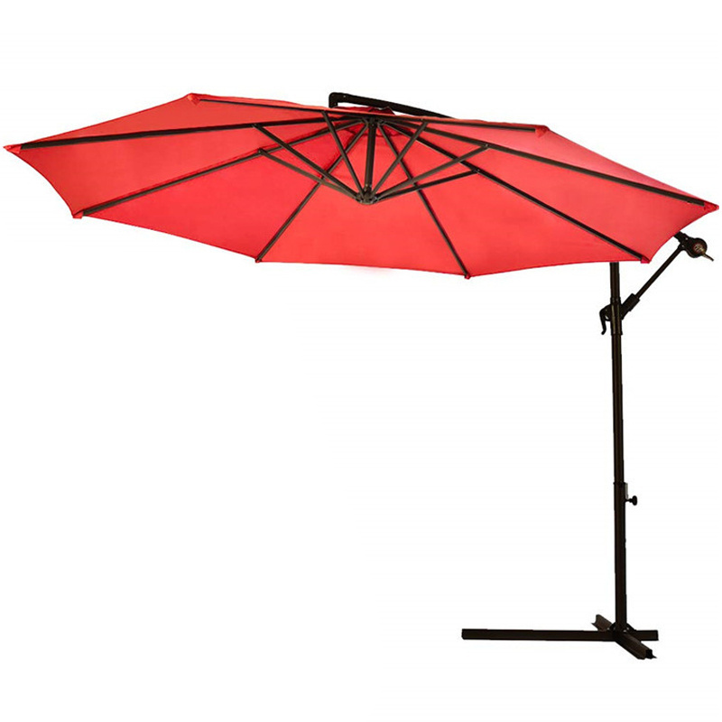 outdoor garden umbrella 3m hanging banana Offset parasols garden 10 ft Cantilever commercial beach sun patio umbrellas