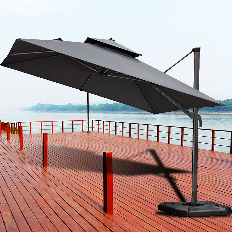 Popular leisure design outdoor pool side rainproof sun umbrella