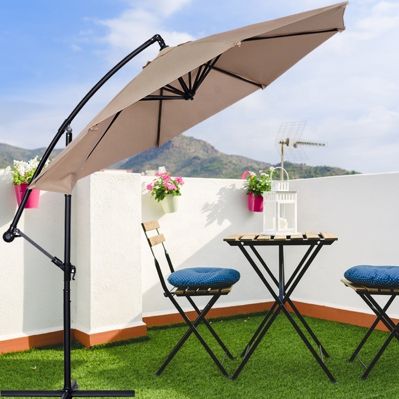 10ft outdoor sunshade courtyard garden Milan umbrellas patio parasols wholesale Customized color table umbrella