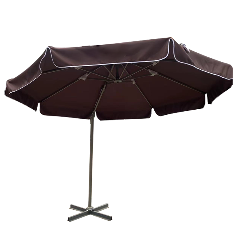 Garden Sunshade Beach Aluminum Frame Outdoor  Patio Umbrella parasol ruffle brown umbrella