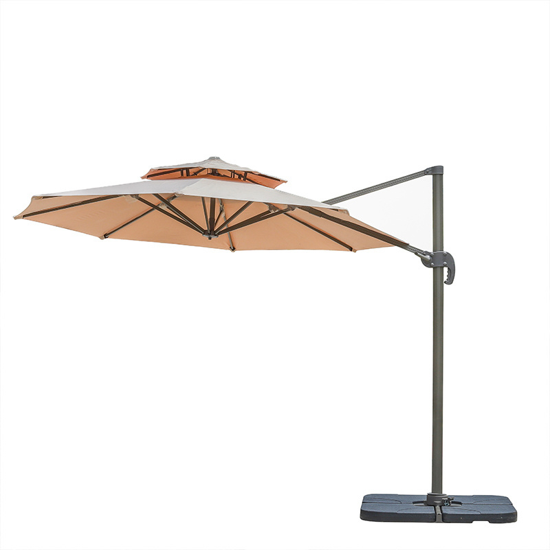 Cantilever outdoor Parasol 3m Patio Umbrellas in stock Outdoor Furniture Garden Double Canopy Umbrella