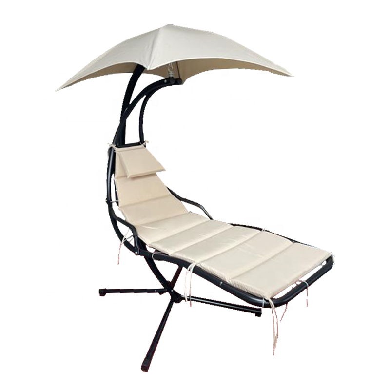 High quality Sun Lounger Garden Balcony Metal Hanging Canopy Bed swing hanging chair outdoor