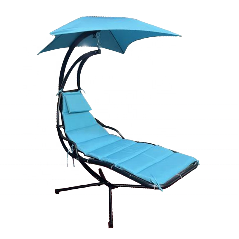 High quality Sun Lounger Garden Balcony Metal Hanging Canopy Bed swing hanging chair outdoor