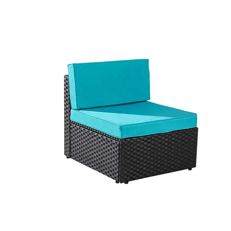 Plastic Rattan Patio Furniture Set Garden Sofa Outdoor Backyard Furniture Sectional  Setting Stock