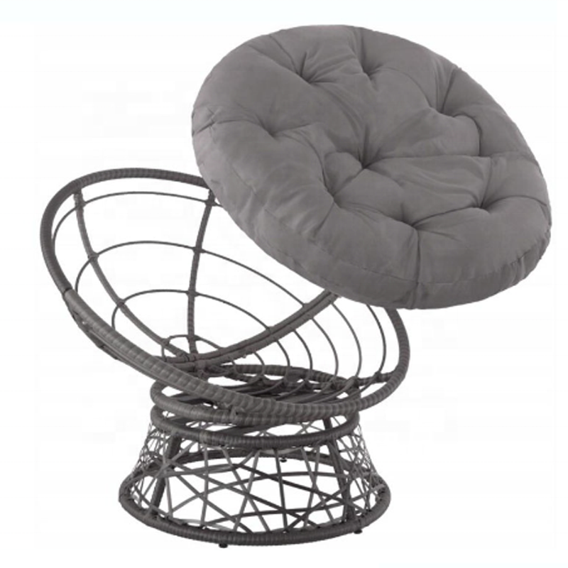 Outdoor garden swing swing Round Papasan Cushion Patio Swivel Rattan chair cushion cover