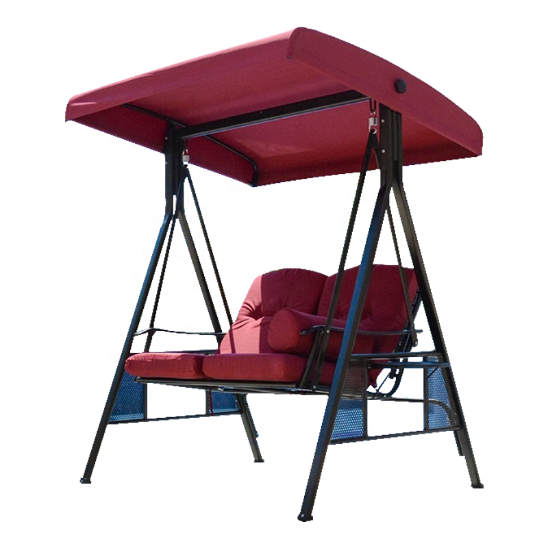 patio swing chair with canopy and bed function reclining outdoor swing chair