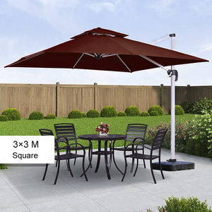 Y Aluminum Material Luxury Garden Outdoor Commercial Patio Table Umbrella  Parasol Sonnenschirm sombrillas para jardin