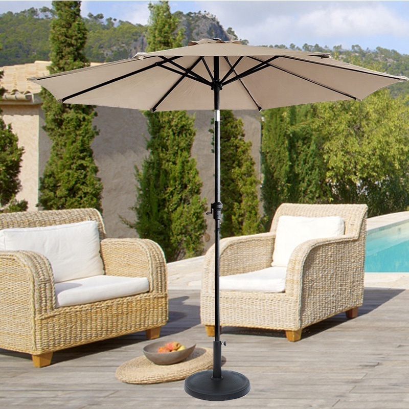 L Wholesale Outdoor 10ft Water Uv Resistant Patio Table Umbrellas Commercial Market Parasols With Tilt Crank For Yard Garden