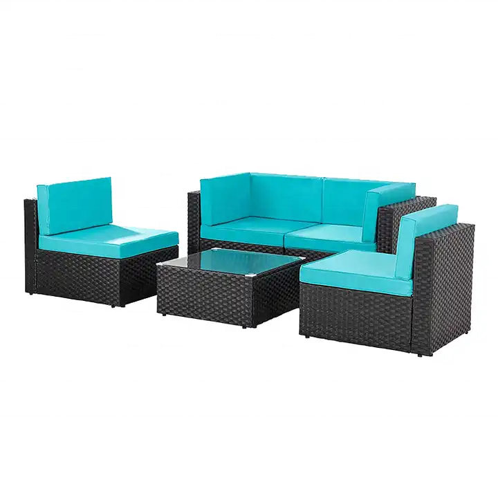 Rattan garden furniture sofa set modern factory direct sale patio set outdoor backyard furniture PE rattan