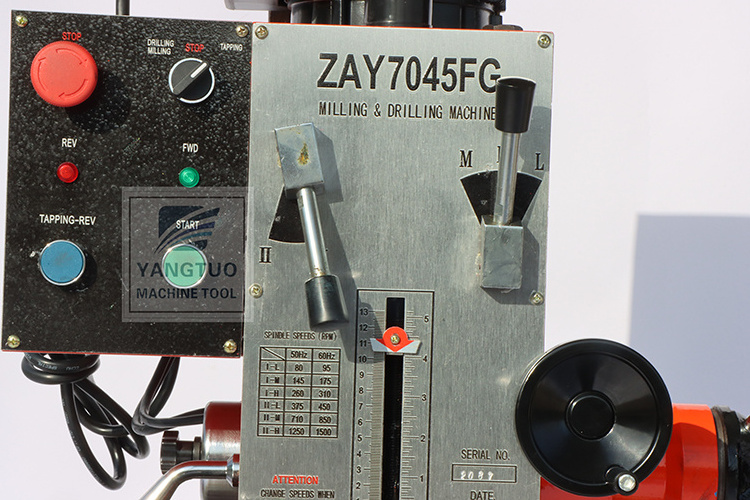 factory cheap price horizontal drilling and milling machine zay7032g zx7045 manual milling drill