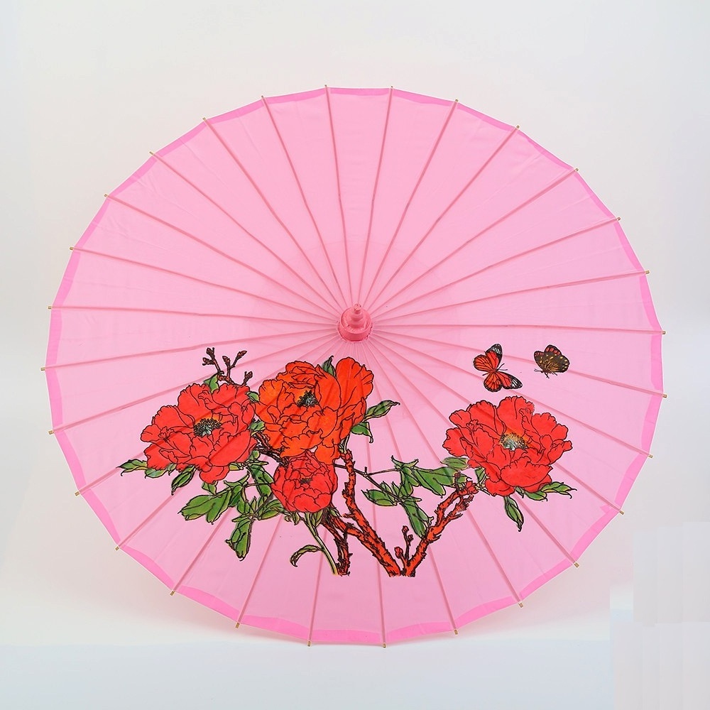 Low Price Japanese Traditional Floral Decorative Parasol Umbrella