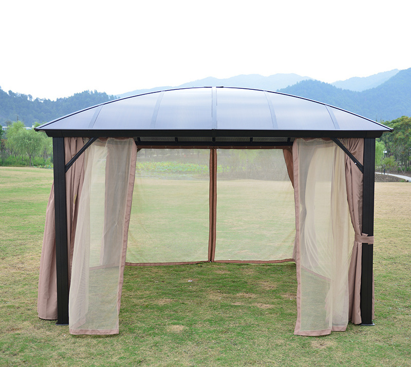 Modern event Aluminum alloy awings Bring curtains and mosquito nets stent dome hardtop gazebo