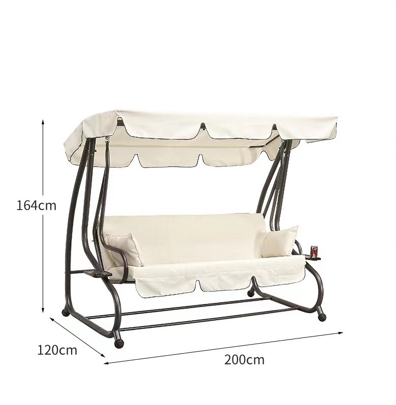 Garden patio swing chair 3 seater swinging hammock canopy outdoor Professional garden comfortable indian swing bed