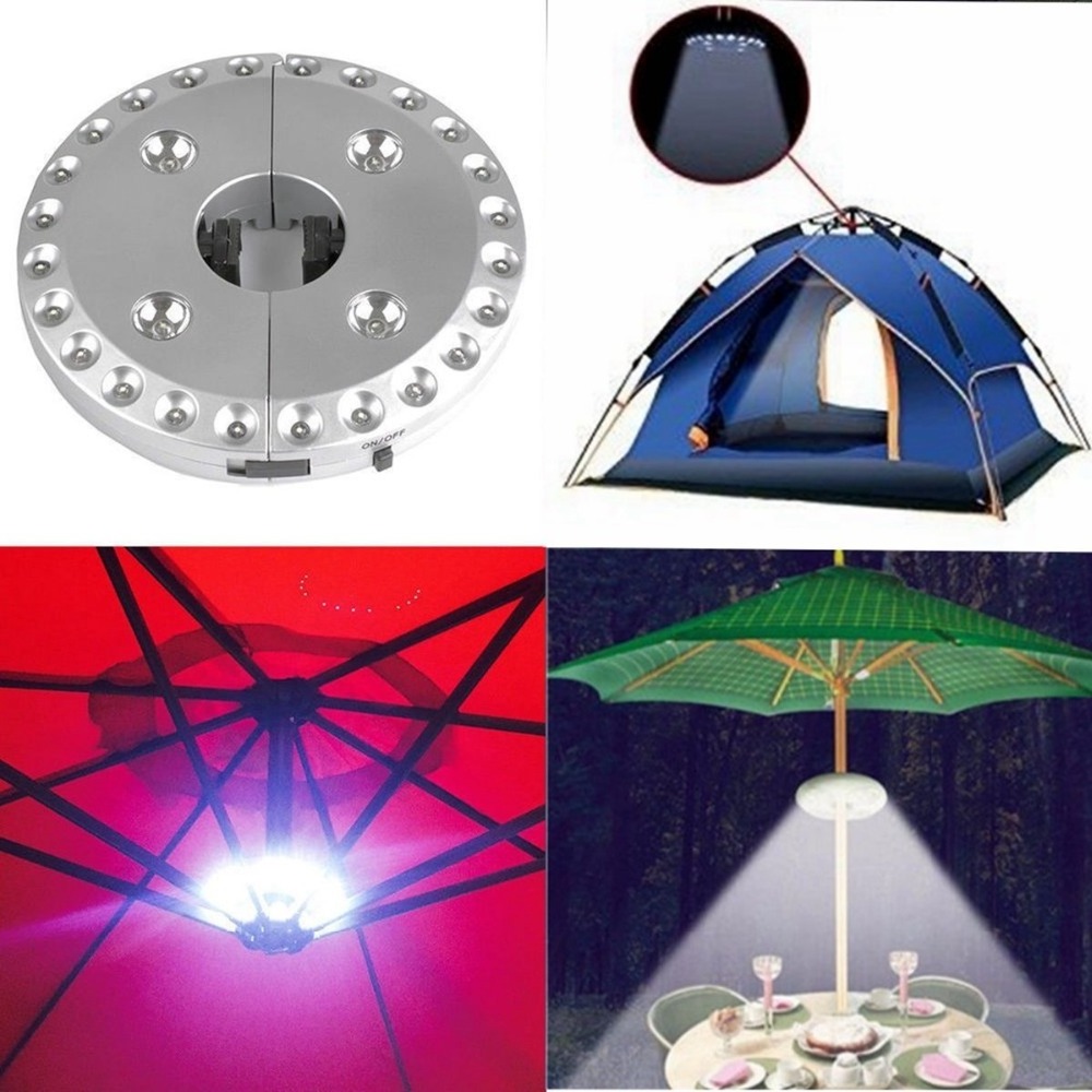 outside Outdoor LED Umbrella Camping Light Patio umbrella parts umbrella light