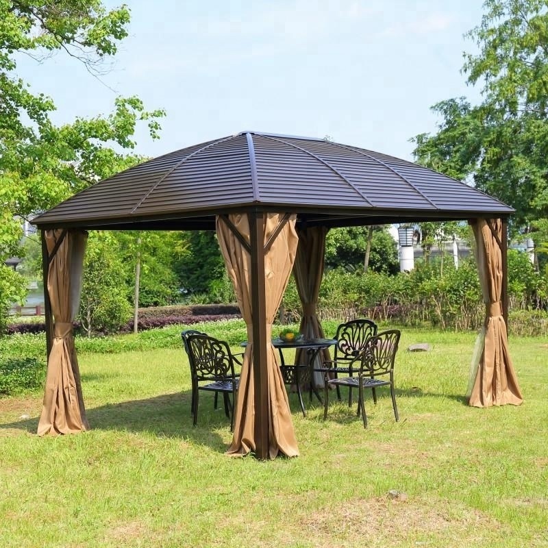 Pavilion Gazebo Wholesale, Canopy Rattan Gazebo Outdoor Garden