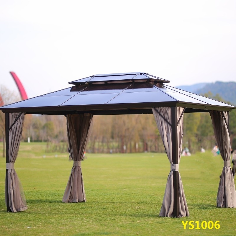 pergola Gazebo Aluminium, New Design Outdoor Gazebo Garden Tent Manufacturer