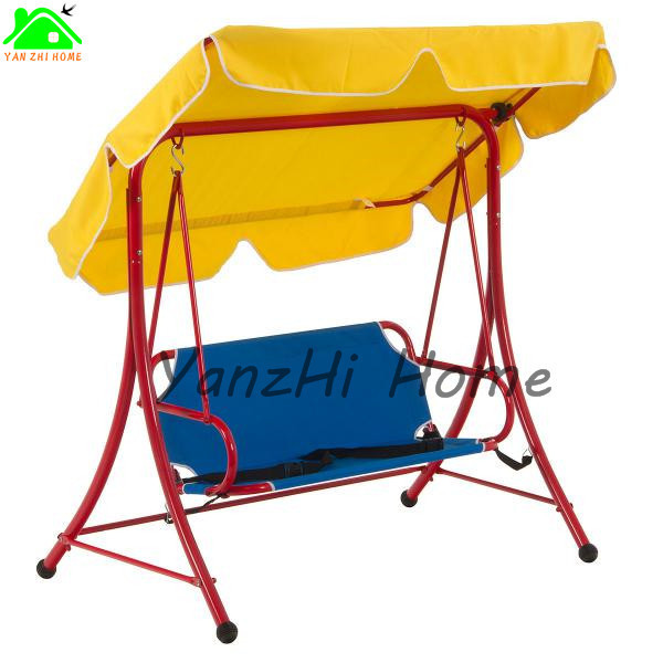 Kids Patio Swing Chair Children Porch Bench Canopy 2 Person Yard