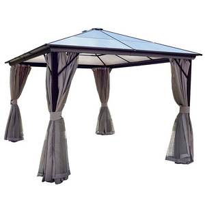 Wind Resistant Gazebo, Canvas Gazebo, Party Tent Metal Roof Gazebo