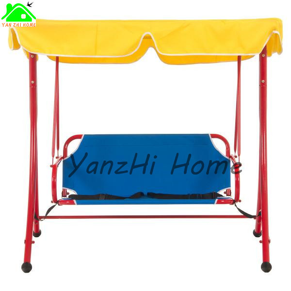 Kids Patio Swing Chair Children Porch Bench Canopy 2 Person Yard