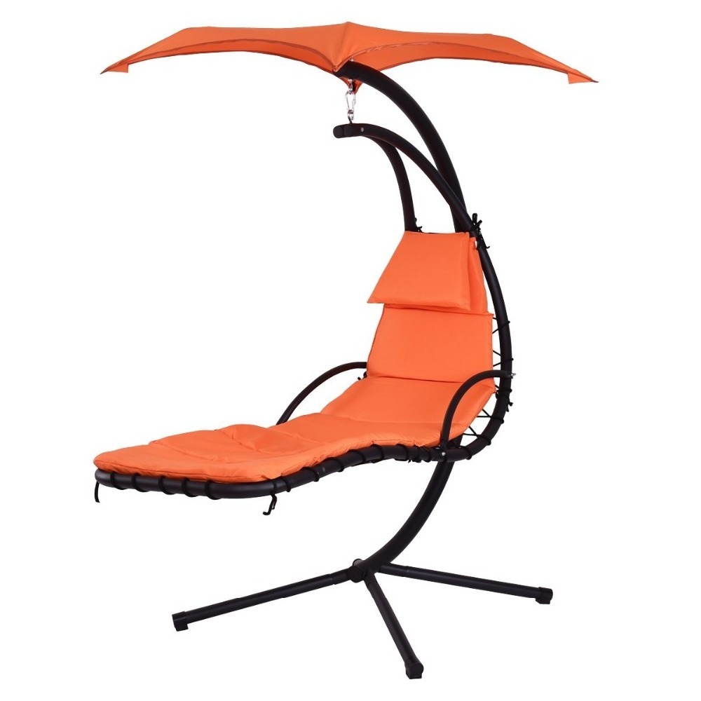 outdoor indoor swing chair Ceiling hanging rattan chair with double hanging rope