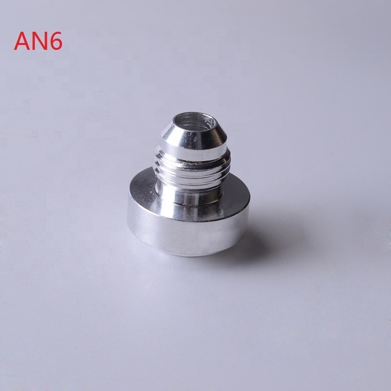 Top Quality Aluminum AN4 6 8 10 12 16-AN Straight Male Weld Fitting Adapter Weld Bung Hose Fitting