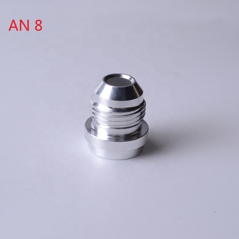 Top Quality Aluminum AN4 6 8 10 12 16-AN Straight Male Weld Fitting Adapter Weld Bung Hose Fitting