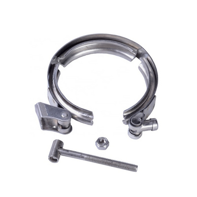 2.5" 3.0" 3.5" 4.0" Stainless Steel Turbo Exhaust Quick Release Pipe V Band Clamp