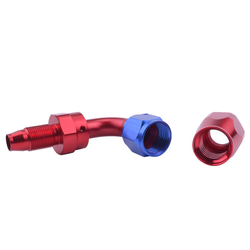 Aluminum Alloy 8AN AN8 90 Degree Swivel Fuel Hose End AN Fitting