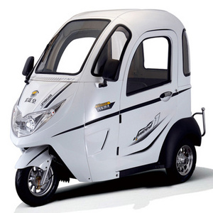 EEC Certificate Electric Tricycle Adult 60V Closed Enclosed Electric Vehicle 3 Wheel Enclosed E Car Bike Enclosed Motorcycle EBU