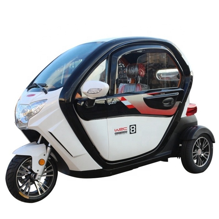 Fully enclosed  electric tricycle for passengers mini electric tricycle tuk tuk