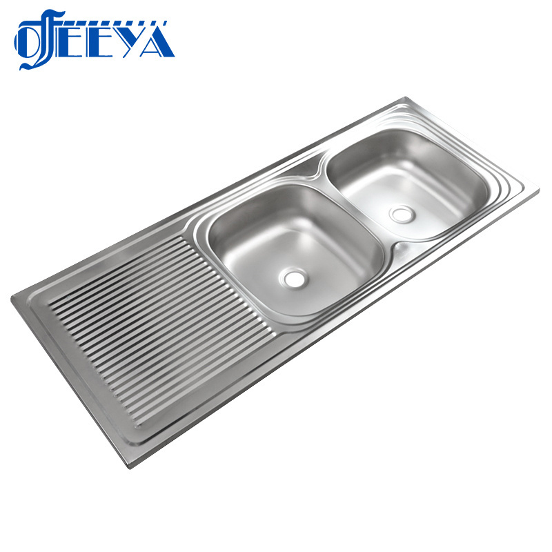 Embedded Modern sus201 sinks sink stainless steel the modern multifunctional for accessories double bowl counter kitchen