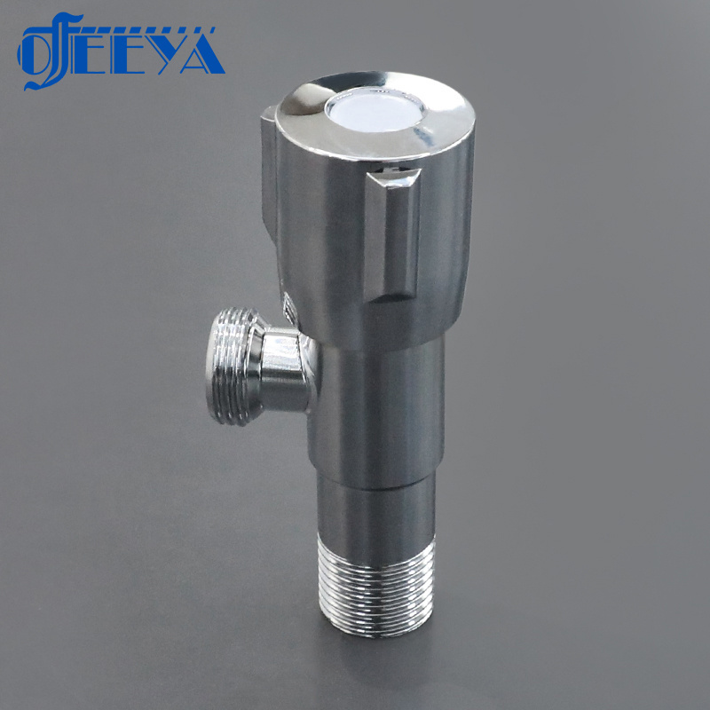 zhejiang chromed brass ss double way high vacuum stop adapter long control angle valve