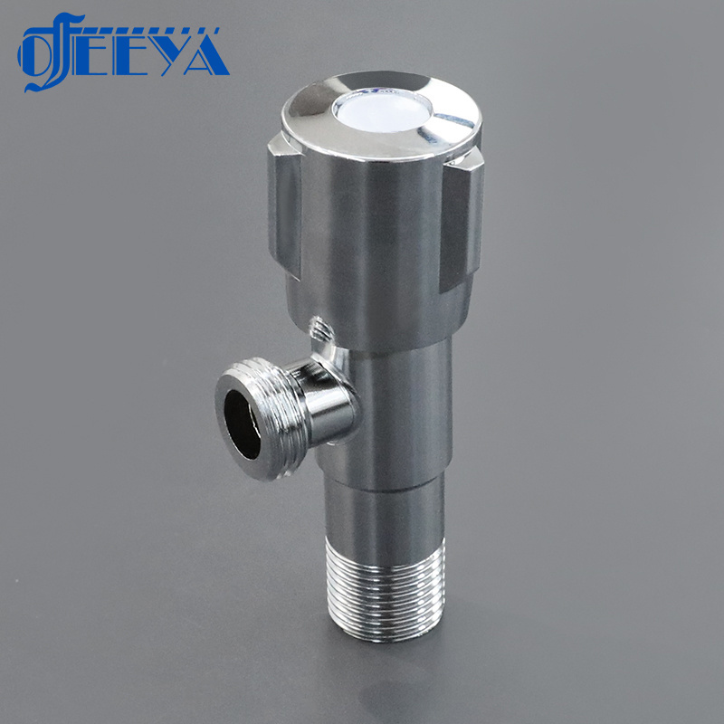 zhejiang chromed brass ss double way high vacuum stop adapter long control angle valve