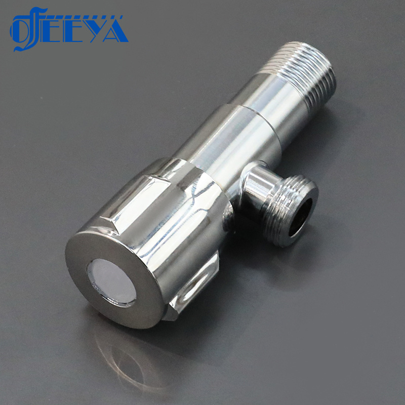 zhejiang chromed brass ss double way high vacuum stop adapter long control angle valve