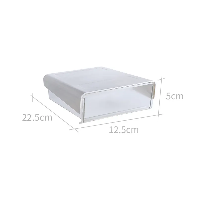 Hot Plastic Pull Out White Computer Mesh Corner Adhesive Wooden Office Under Desk Organizer Sliding Drawer