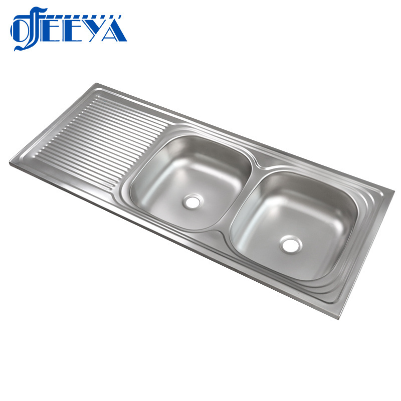 Embedded Modern sus201 sinks sink stainless steel the modern multifunctional for accessories double bowl counter kitchen