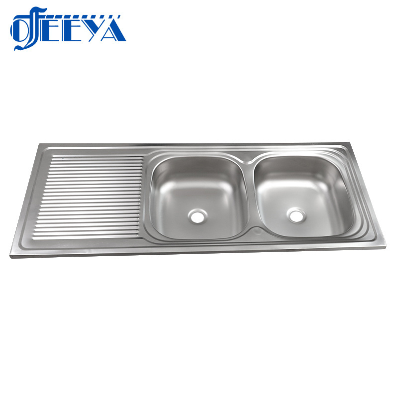 Embedded Modern sus201 sinks sink stainless steel the modern multifunctional for accessories double bowl counter kitchen