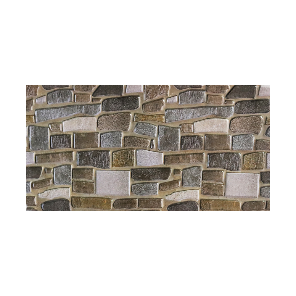 3D wallpaper Damp proof and waterproof in restaurant Decorative wall sticker 3D cobblestone pattern wall sticker