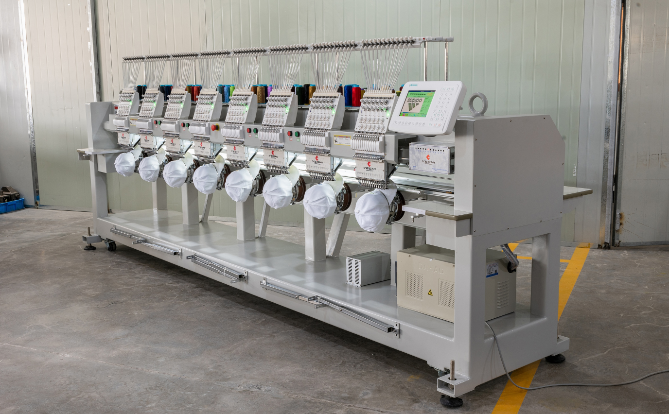 2022 Latest industrial digital clothes embroidery machine computerized 9 12 15 needle 8 heads tshirt embroidery machine