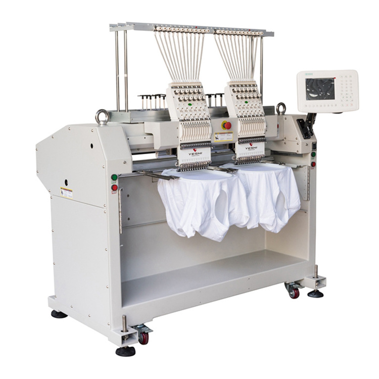 Good supplier high quality t-shirt printing double head flat computer barudan embroidery machine