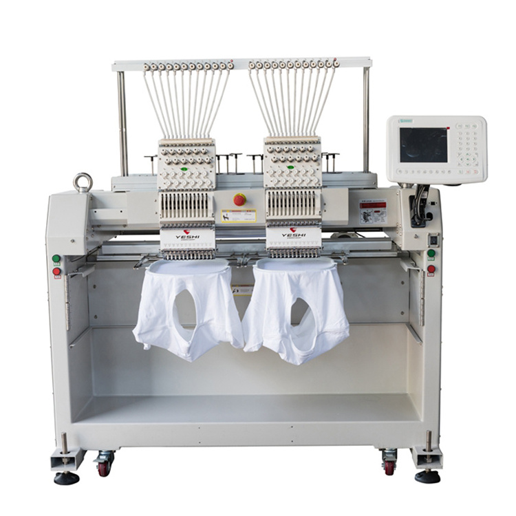 Good supplier high quality t-shirt printing double head flat computer barudan embroidery machine