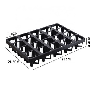 wholesale nursing seedling tray 20 cell/ 24 cell tractor Cultivation planter flower pot carry tray frame