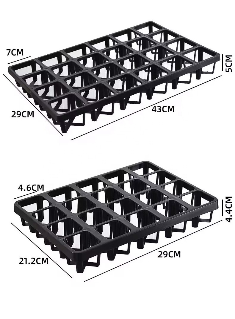 wholesale nursing seedling tray 20 cell/ 24 cell tractor Cultivation planter flower pot carry tray frame