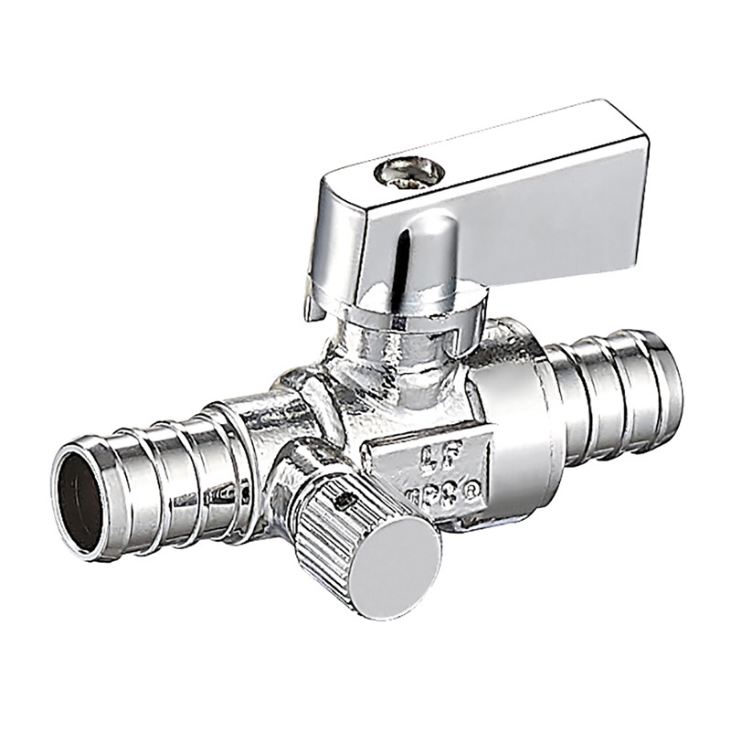 PEX*PEX 1/4 STRAIGHT SUPPLY STOP Valve 1/2