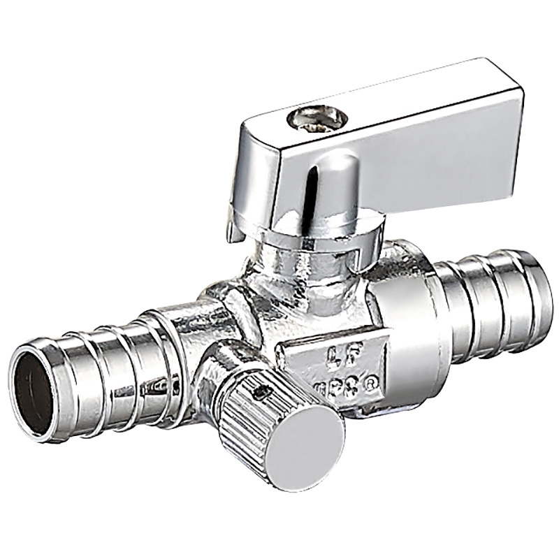 PEX*PEX 1/4 STRAIGHT SUPPLY STOP Valve 1/2