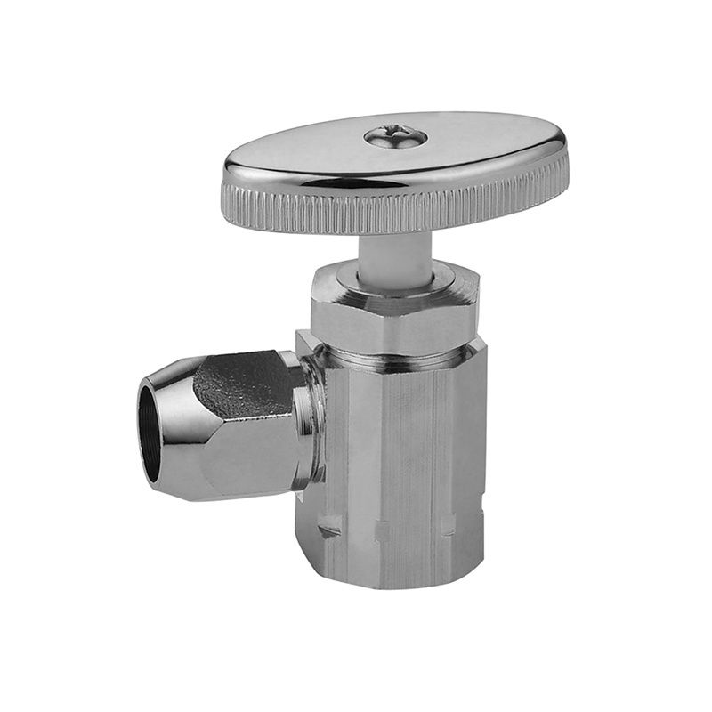 1/4 Quarter Turn Brass Angle Stop Valve 1/2