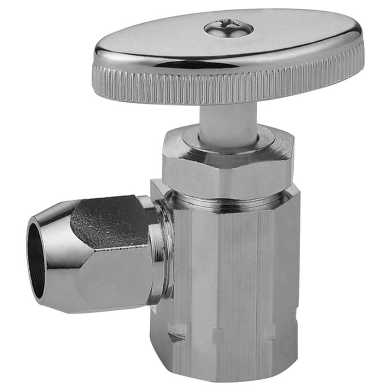 1/4 Quarter Turn Brass Angle Stop Valve 1/2