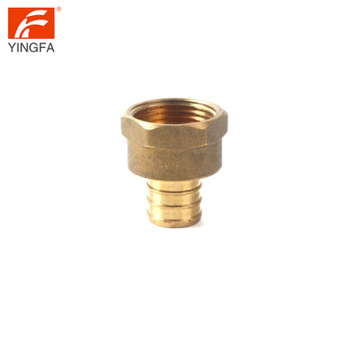 1/2" Pex * 1/2" Npt Female Tube Fitting Lead Free Brass Barb Crimp Tube Direct Coupling Adapter